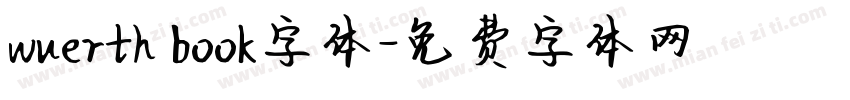 wuerth book字体字体转换